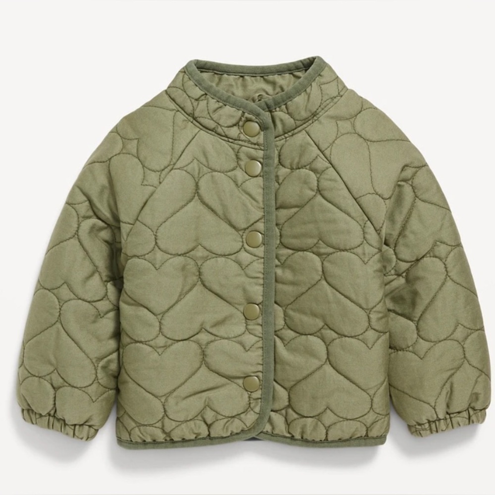 BNWT Old navy Mock-Neck Quilted Snap-Button Jacket